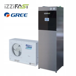 Tepelné čerpadlo - GREE 10kW Tepelné čerpadlo s Izzifast kabinet + montážne