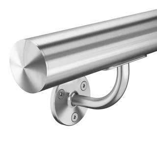 Zábrana na schody -  Zábradlie na stenu 125 cm, nehrdzavejúca oceľ, certifikát