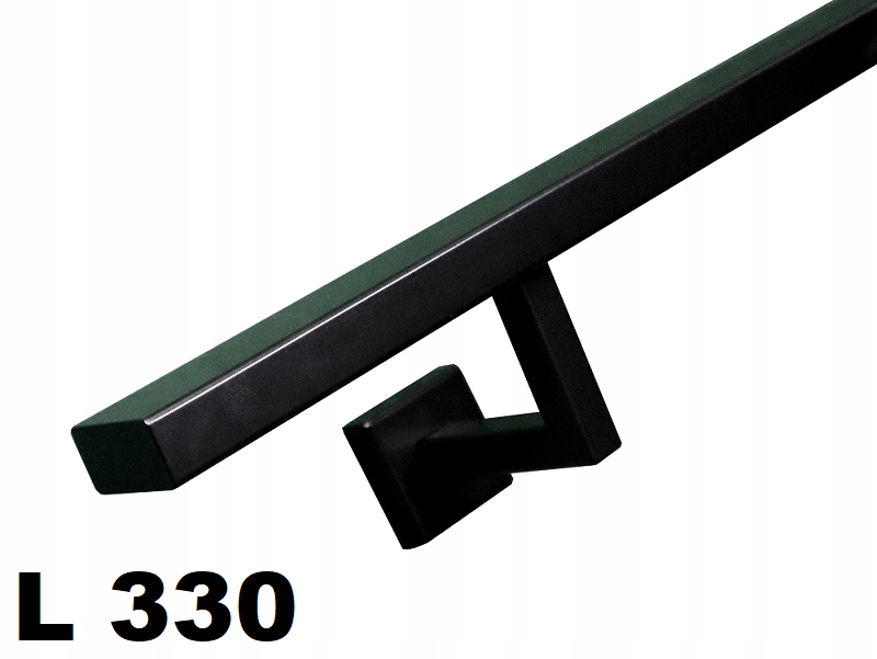 Zábradlie na stenu 40x20mm: čierna, biela, grafit