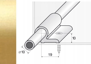 Schody + rukoväte, 80 cm zlato A06