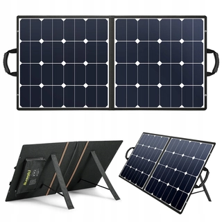 Solárny panel - Prenosný solárny panel 100W QC3.0 USB 5V 12V DC