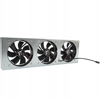 Ventilátor ku krbu, kachliam - Spoje pre mriežkou 17x49 s 3 W3 fanúšikmi