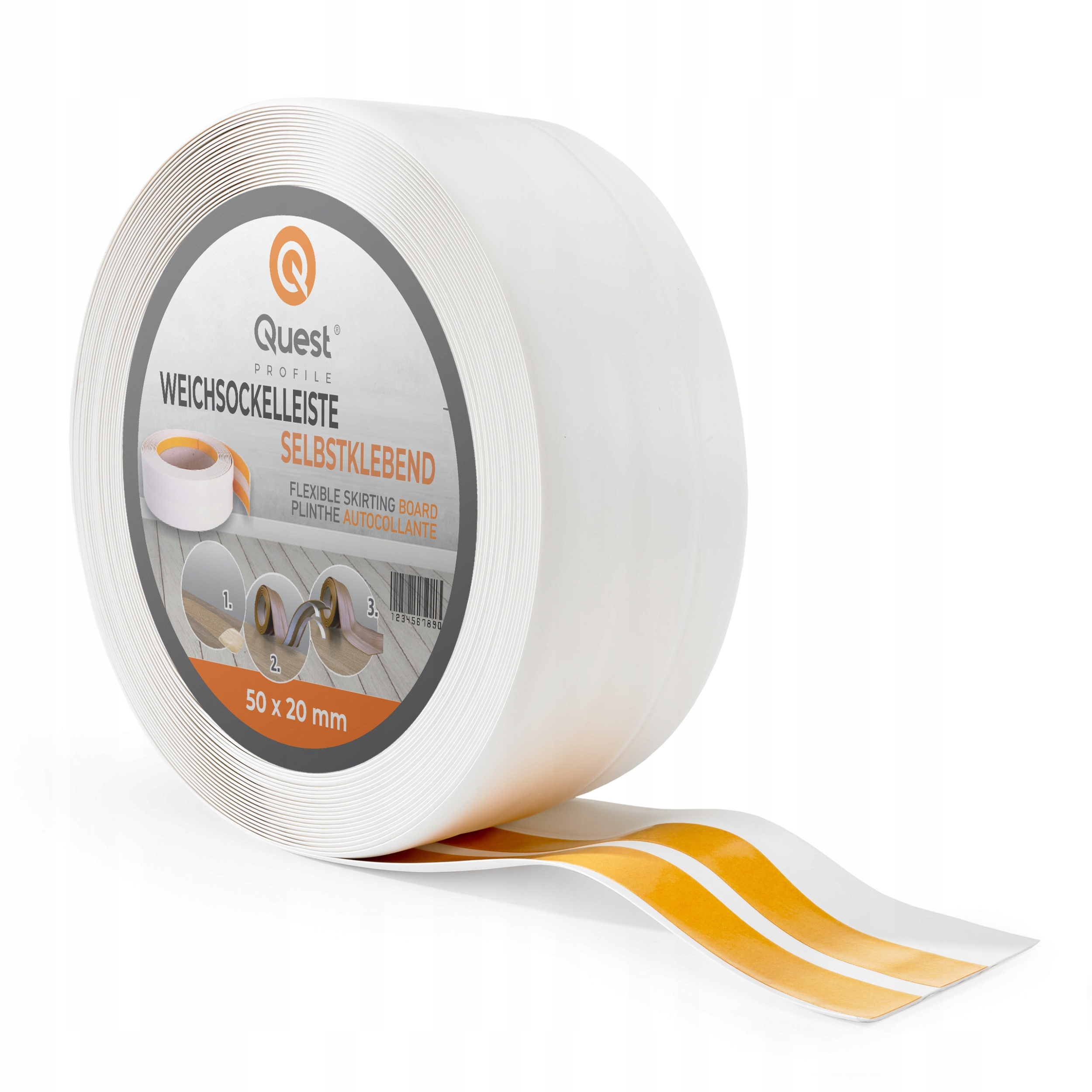 Questprofile PVC páska 23 x 32, dĺžka 500cm, biela