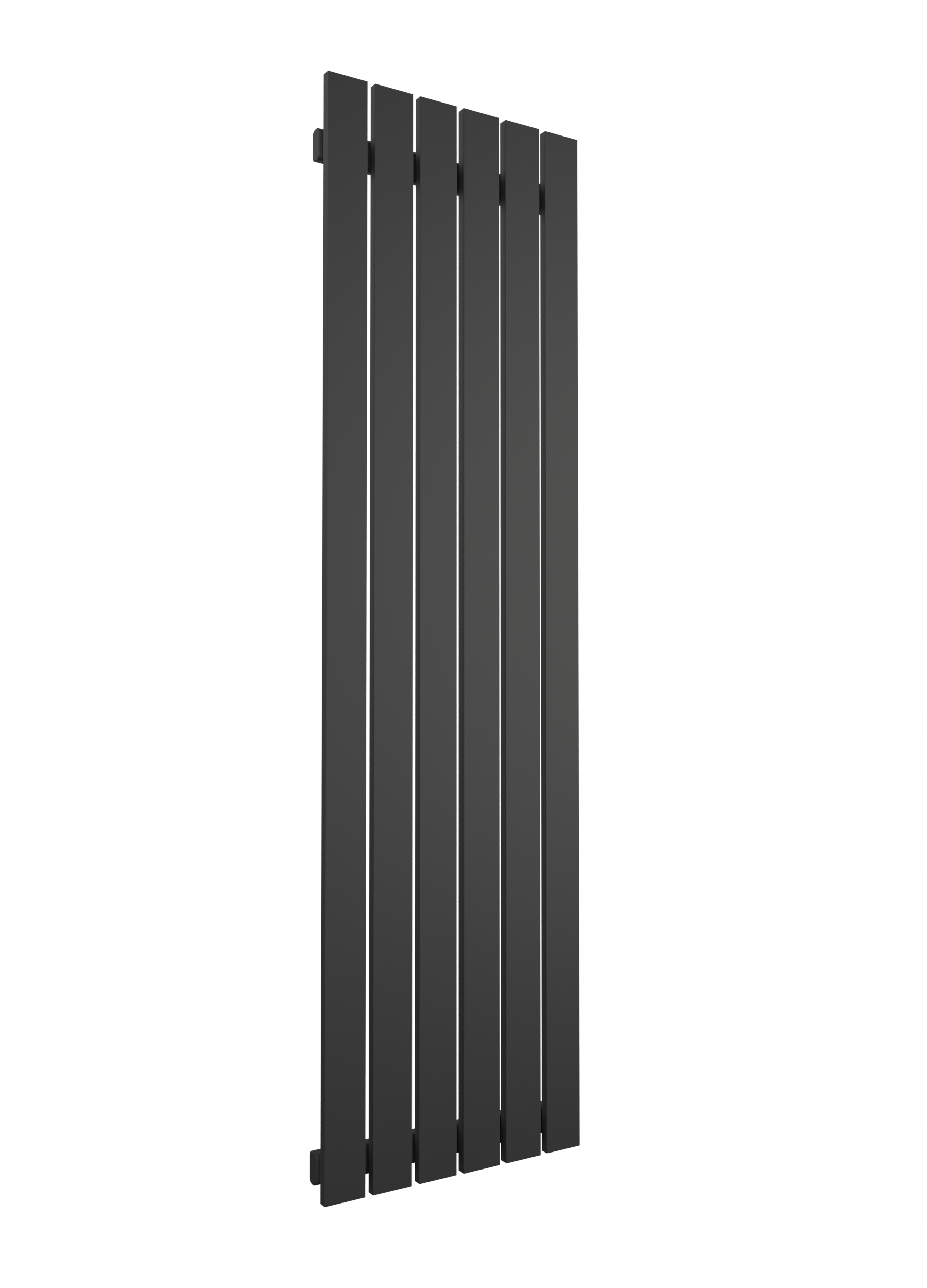Vodný kúpeľňový radiátor 837 W 450 x 1400 mm čierny