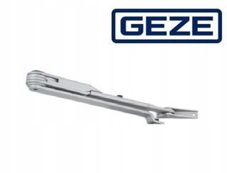 Zatvárač dverí - ARM pre GEZE TS1000 / TS1500 so zámkom, striebro