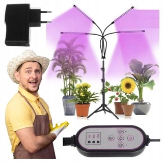 Lampa na pestovanie raslín - GROW stojaca lampa na pestovanie rastlín RASTOVÁ LAMPA RASTLINNÉ OSVETLENIE LED 34 W