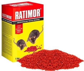 Ratimor zrna jedu bromadiolon myš potkan 1 kg