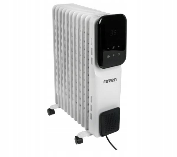 RAVEN 2500 W biely olejový radiátor