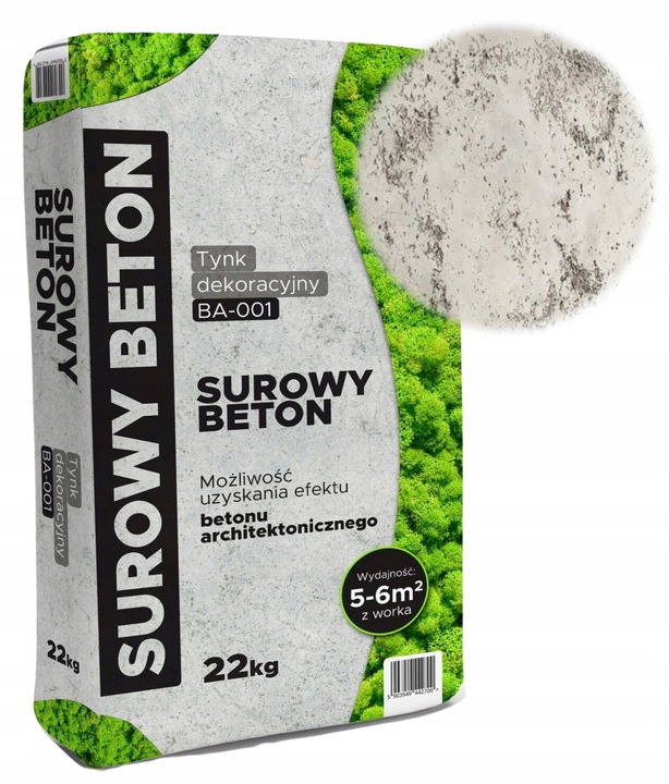Architektonická omietka Luxbud New Design BA-001 surový betón 22 kg