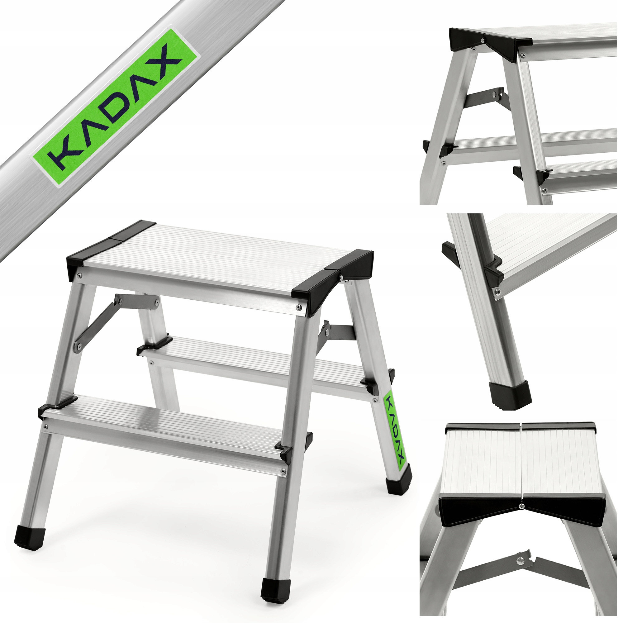 KADAX rebrík 2,38 m hliníkový 1 x 2 do 125 kg