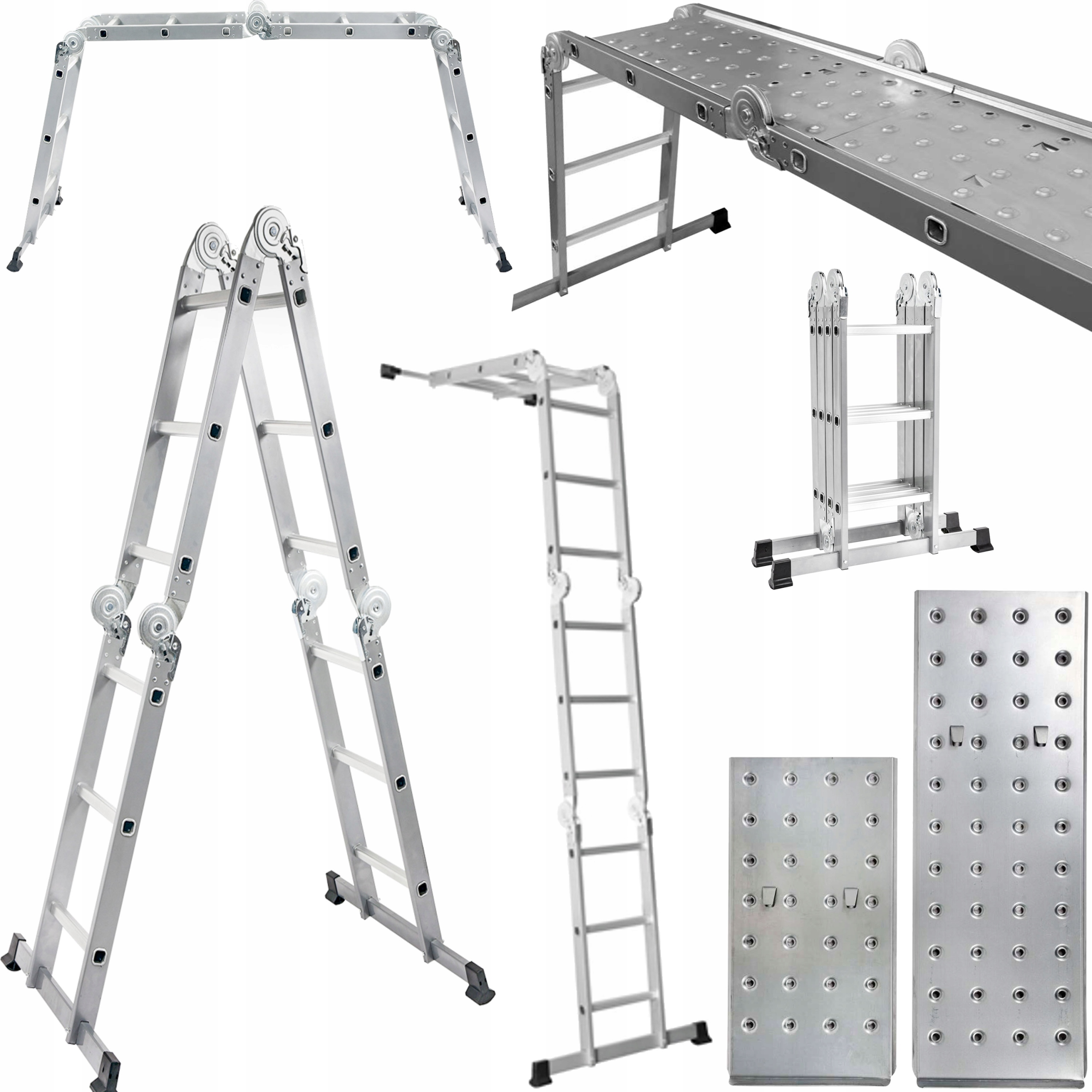Drabina Vorel 3,4 m aluminium 1 x 12 do 150 kg