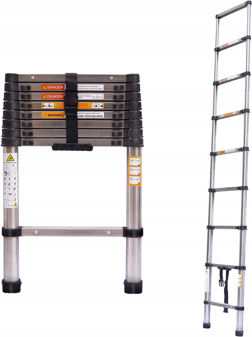 DayPlus rebrík 2,6 m oceľový 9 až 150 kg