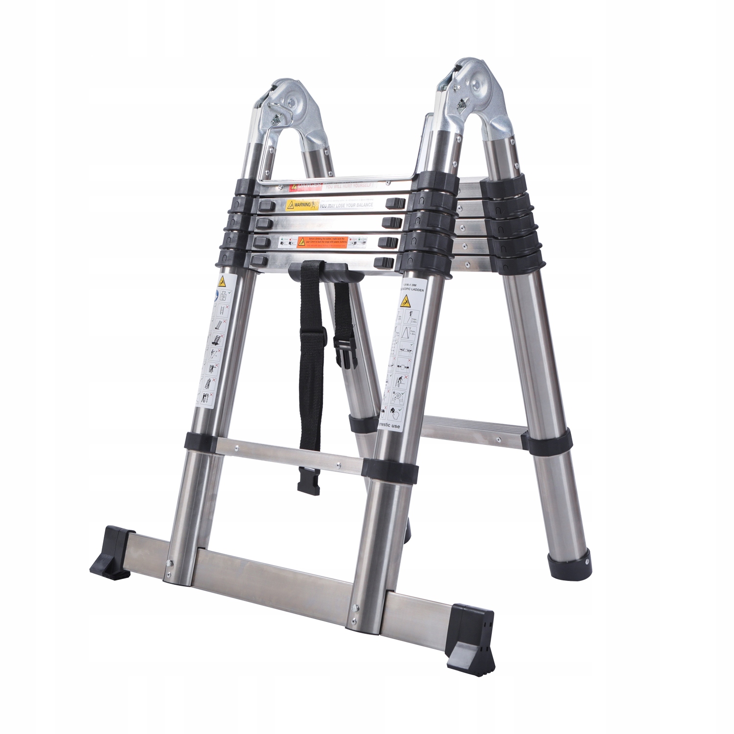 DayPlus rebrík 3,8 m oceľový 12 až 150 kg