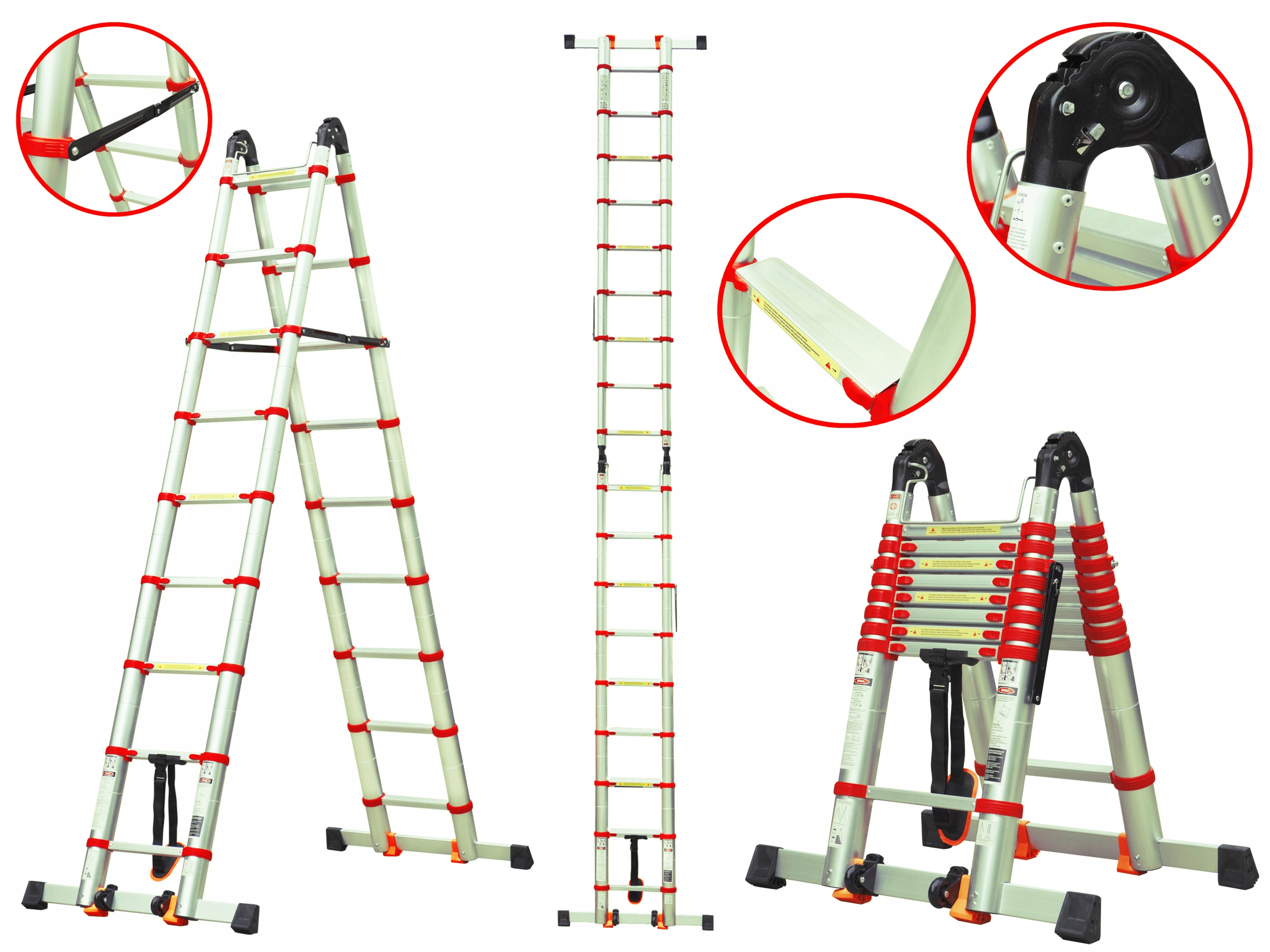 Drabina Kp Tools Professional 6,6 m hliník 18