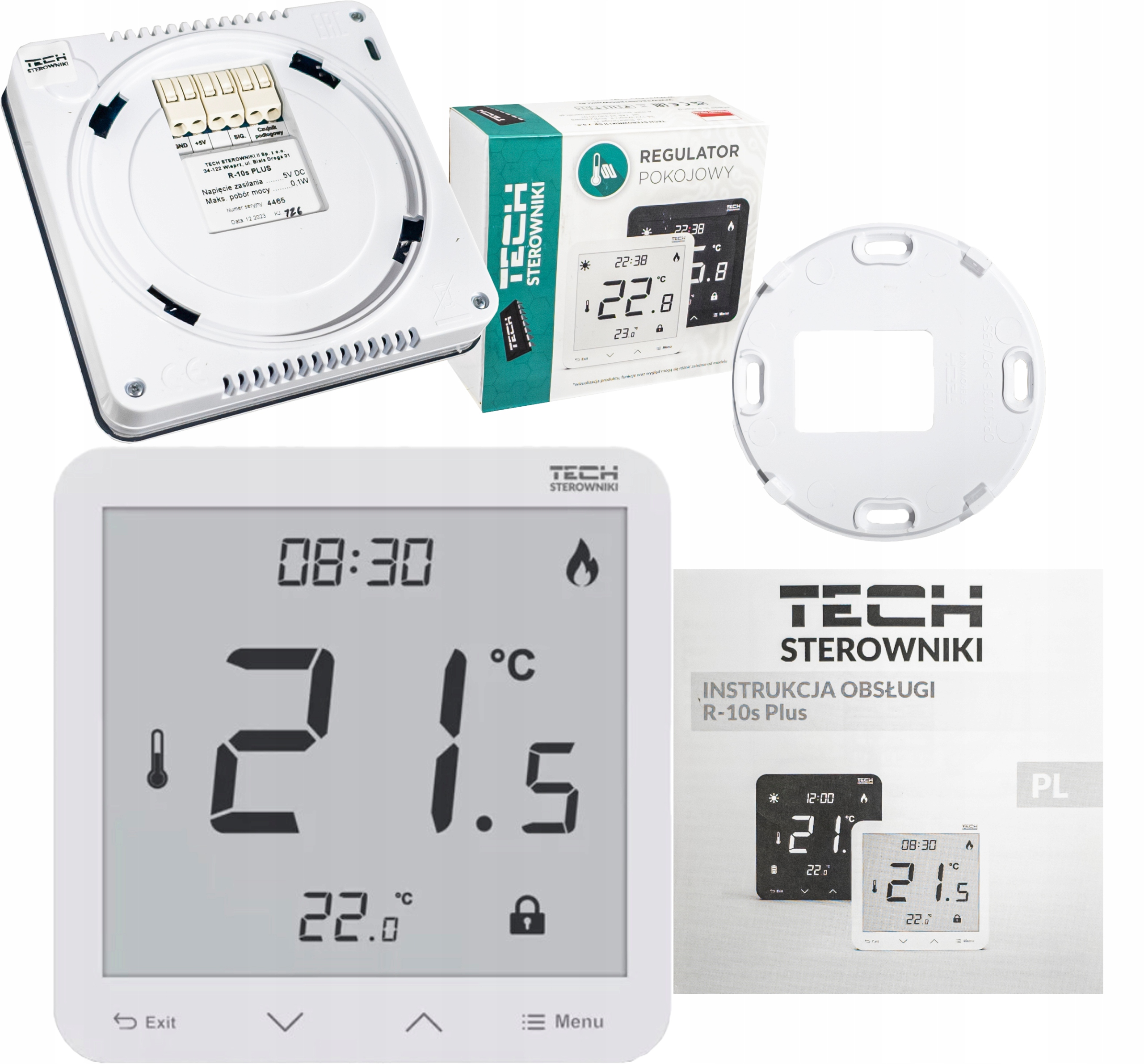 TECH R-10S PLUS IZBOVÝ REGULÁTOR, BIELE KÁBLE
