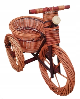 Prútené - Prútený bicykel na kvety, záhrada, 54 cm dlhé