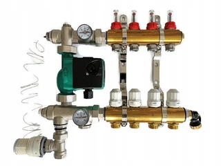 Podlahové kúrenie - Zmiešanie distribútor 3 pumpa obvodov