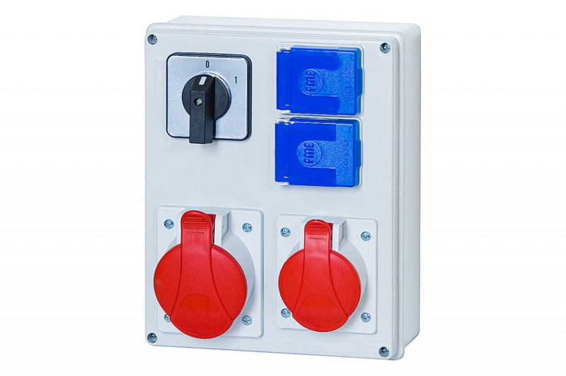 F-Elektro 230 V IP44 32 A rozvádzač