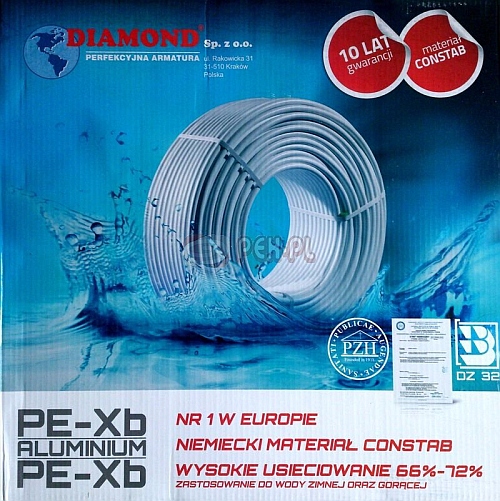 Diamantové podlahové kúrenie PEX rúrka 100 m