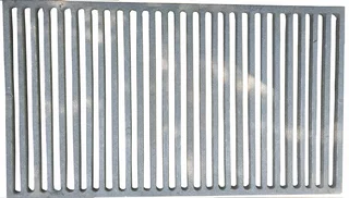 LIŠTOVÝ ŽELEZNÝ GRIL NA GRIL VEĽKÝ OBDĺžnik 63,5 x 36,5