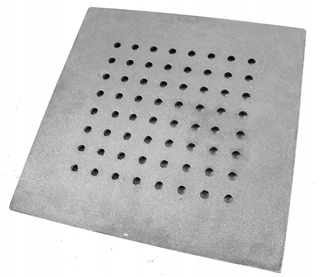 Liatinový rošt na krb ohnisko pevné 35x35