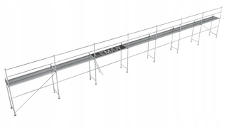 Rebrík - Fasáda fasády lešenie 141m2