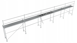 Rebrík -  Lešenie lešenia Plettac 71m2
