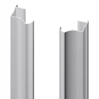 Kovania na posuvné dvere - Ruka 18 mm valcom strieborná anóda 2700 mm