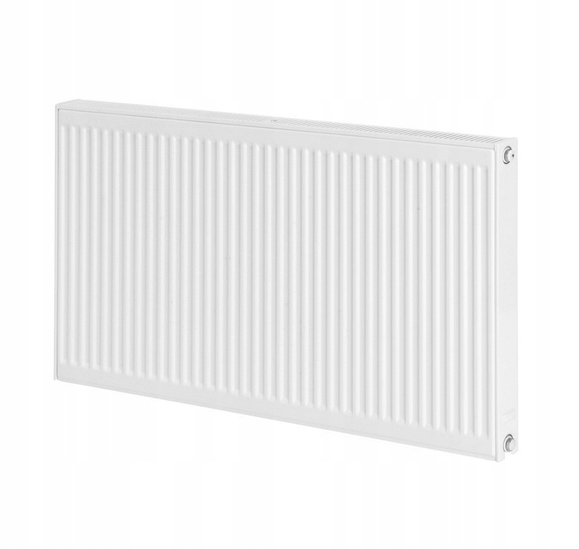 Invena 1658 W oceľový panelový radiátor, biely 1000 x 600 x 104 mm - bočné pripojenie