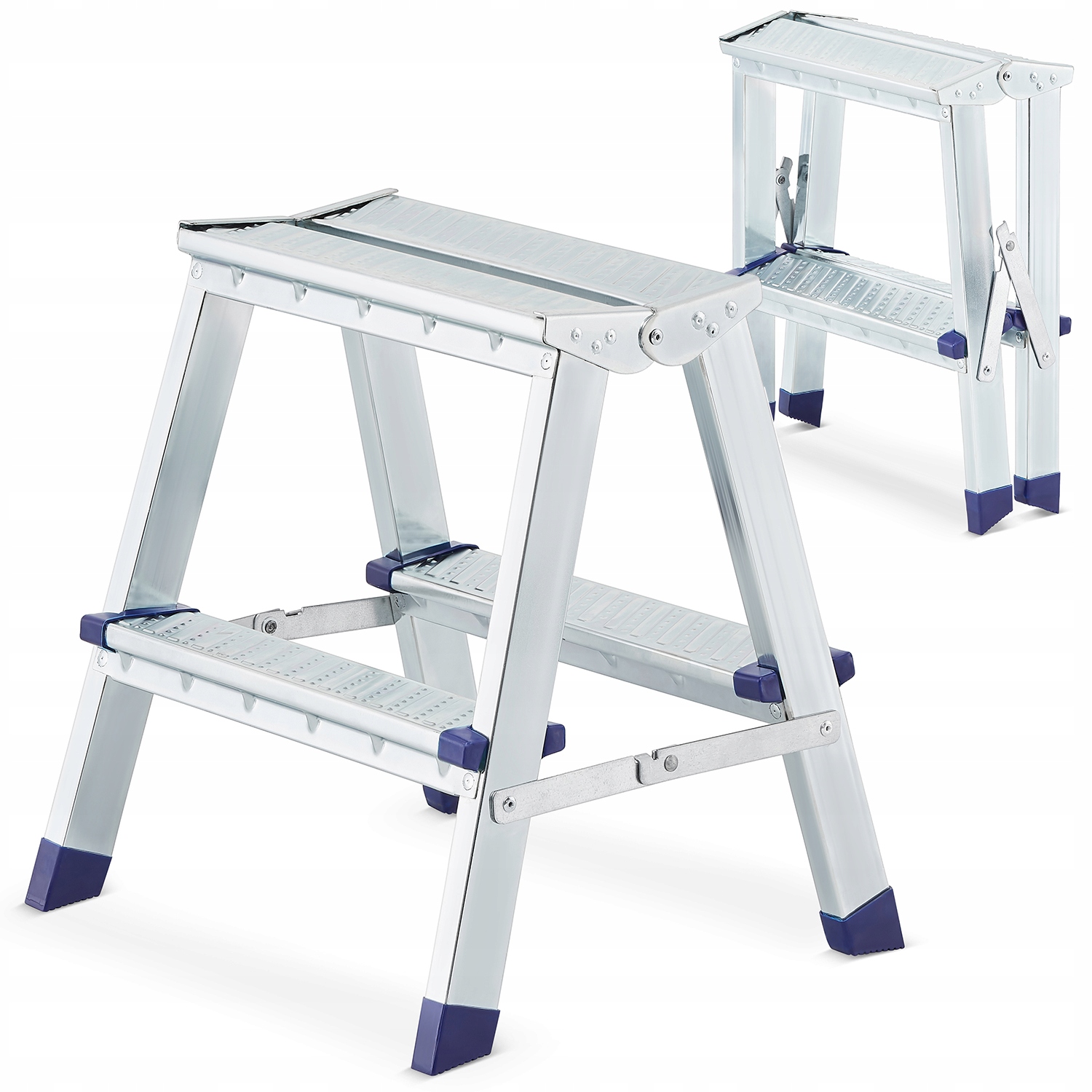 Vyšší oceľový rebrík S-1202, 2,42 m, do 125 kg