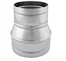 Potrubie, rozvody ku krbu - Redukcia pre pružné rúrky Ocynk 315/200 Spiro