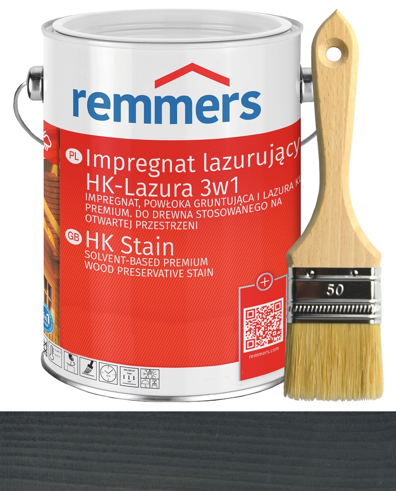 Remmers HK-Lazura 3v1 antracitová impregnácia lazúry 5 l