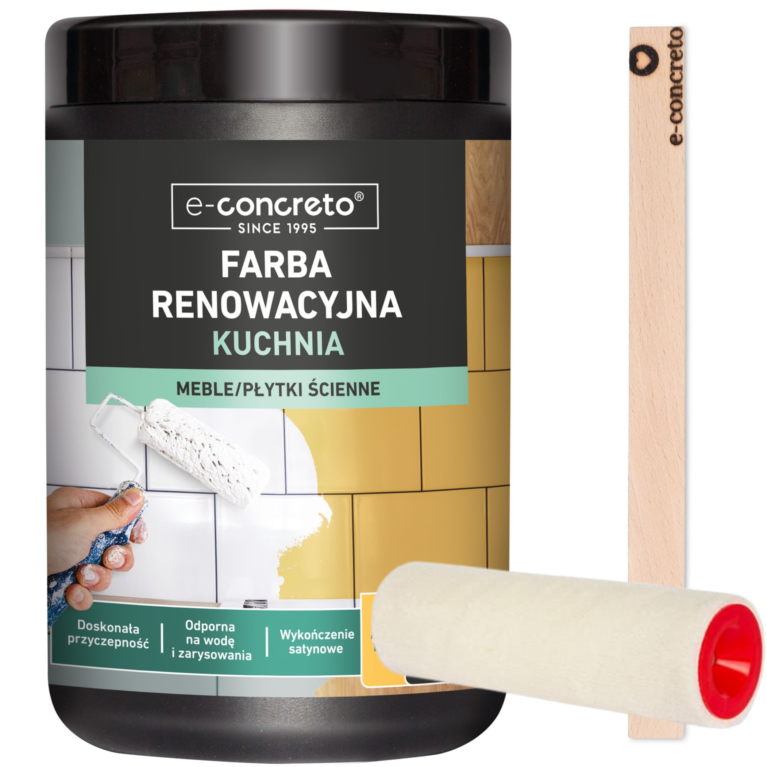 Akrylová farba na drevo, nábytok, obklady e-concreto 1 l