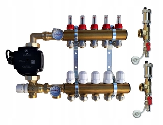Rozdeľovač pre kúrenie - Distribútor 2 s Grundfos čerpadlové skupiny