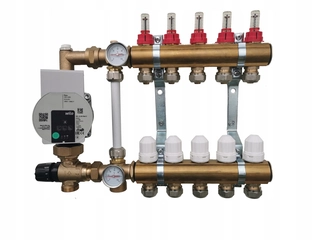 Podlahové kúrenie - 3 rozdeľovač so skupinou WILO PUMP GROUP na podlahové vykurovanie