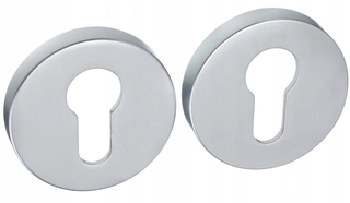Kľučky na dvere - Ružica Ivette Round R9 Chrome Satin inzert