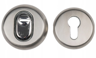Kľučky na dvere - Obranca CAM Chrome/satén 38 Anti -theft Rosette