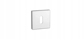 Kľučky na dvere - Aprile Square Rosette, Chrome - kľúč