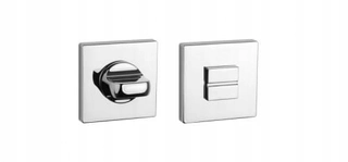 Kľučky na dvere - Aprile Square Rosette, Chrome - WC
