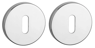 Kľučky na dvere - Ružica okrúhly kľúč Chrome Slim Stile