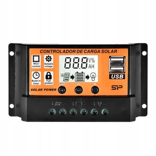 Solárny panel - Regulátor nabíjania [Pink / 30A] Battery