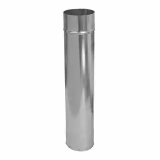 Potrubie, rozvody ku krbu - Priama rúrka 100 mm 1 M originálny
