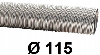 Spiro z ušľachtilej ocele odolnej voči kyselinám trubka 115 mm / 2,5 [m]