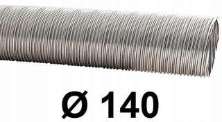 Nerezová oceľ spiro potrubia 140 mm / 10 [M]