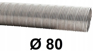 Potrubie Spiro z nerezovej ocele odolnej voči kyselinám 80 mm / 4,5 [m]