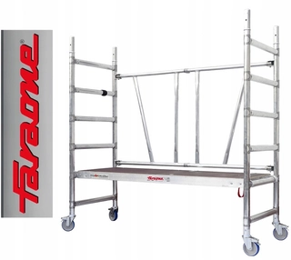 Rebrík - Faraone Kompaktné hliníkové pojazdné lešenie 2,60