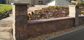 Pletivo, oplotenie - Ś Kost-Bet Gable Roof 48S 48x24x4 cm grafit