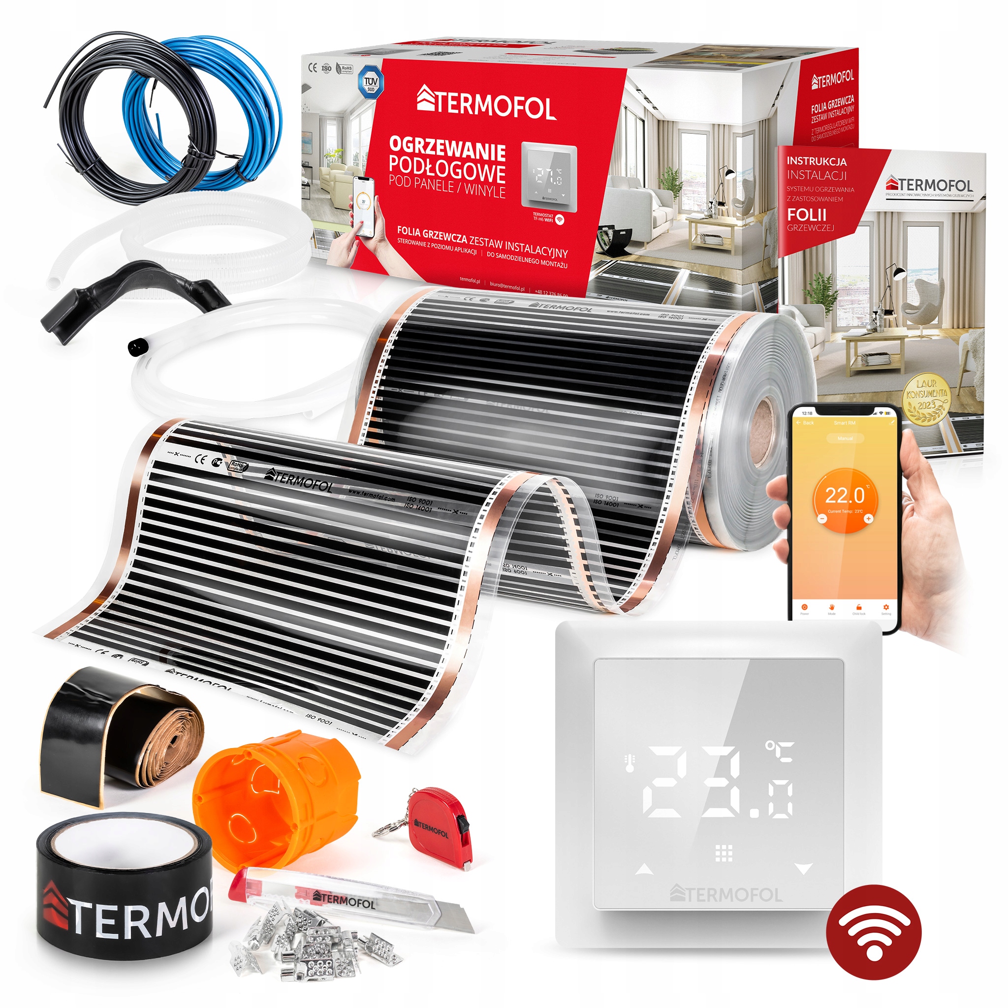 20m2-SadaFólia-Vykurovacia rohož50cm140W/m2 TFH6WIFI