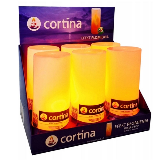 LED Sviece s Efektom Plameňa, Biela, Súprava 6 Ks s Batériami