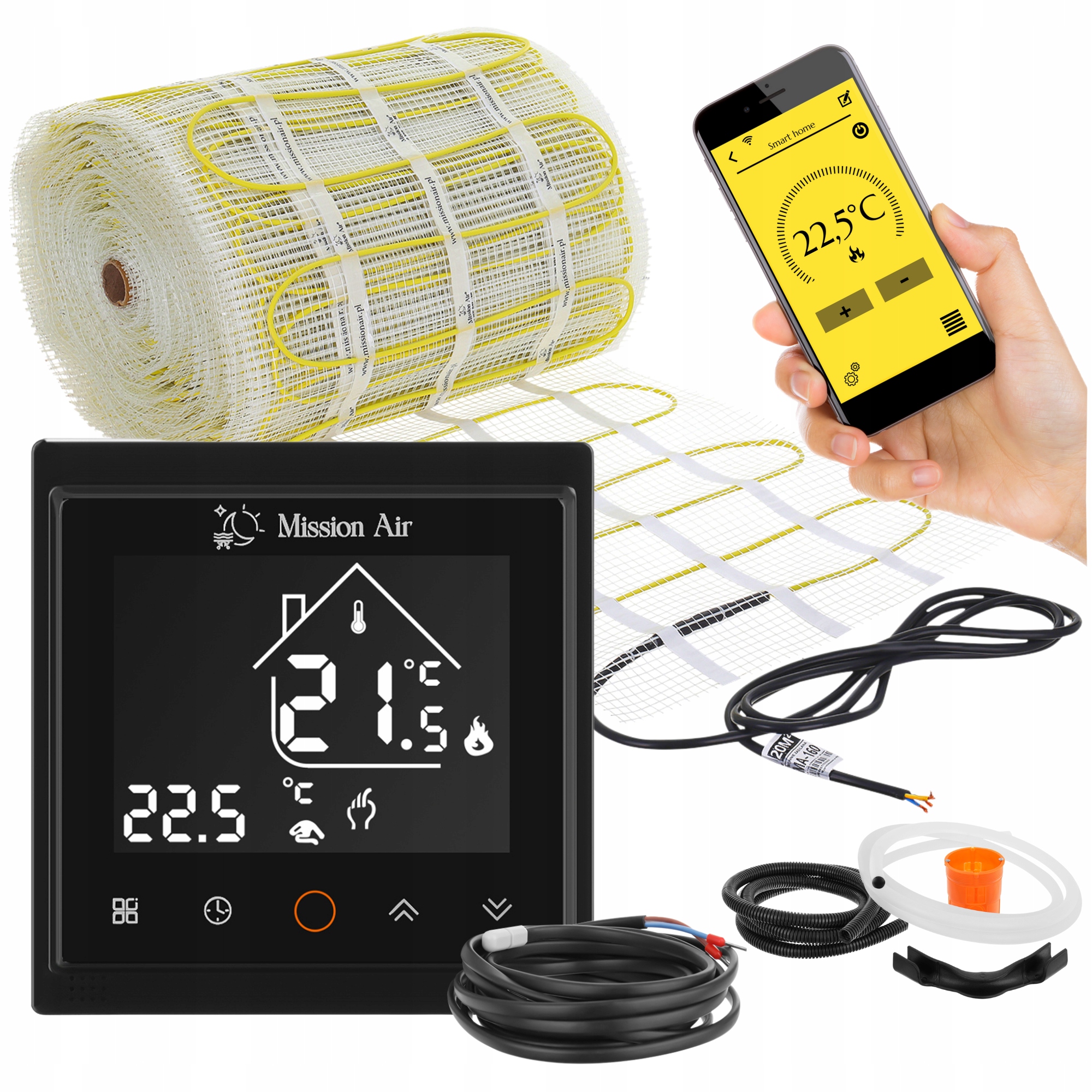 SET Vykurovacia rohož na obklady MA-160W/m² 16m²